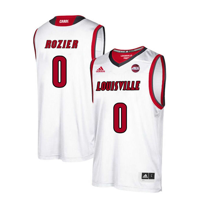Louisville Cardinals 0 Terry Rozier White College Basketball Jersey Dzhi